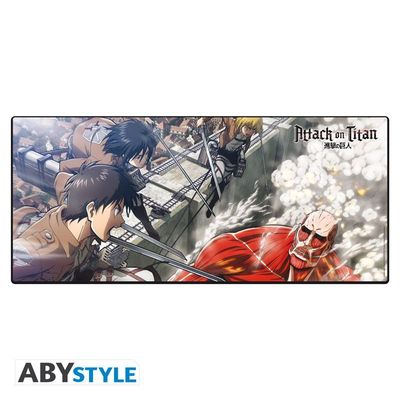 Attack on Titan XXL-Mousepad Eren vs. Kolossaler Titan Attack on Titan XXL-Mousepad Eren vs. Kolossaler Titan
