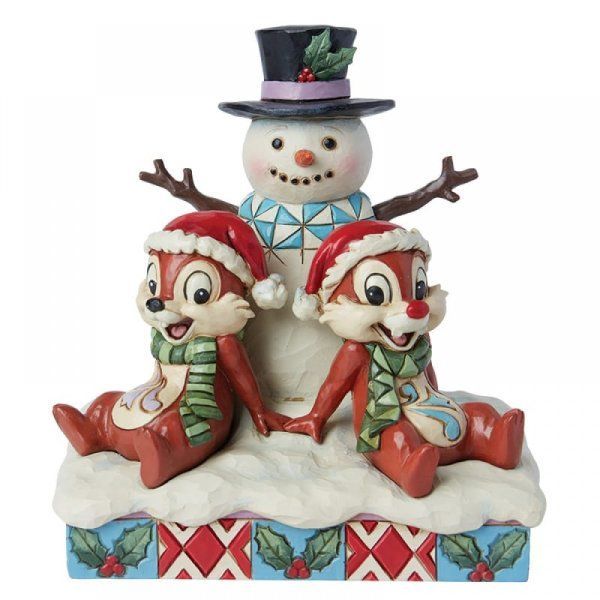 Disney Traditions Chip und Chap Schneemann "Snow much fun"