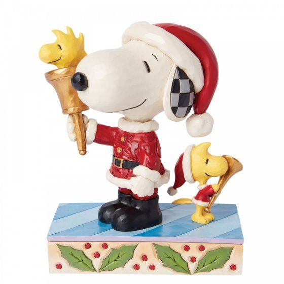 Snoopy & Woodstock Santa bell ringing