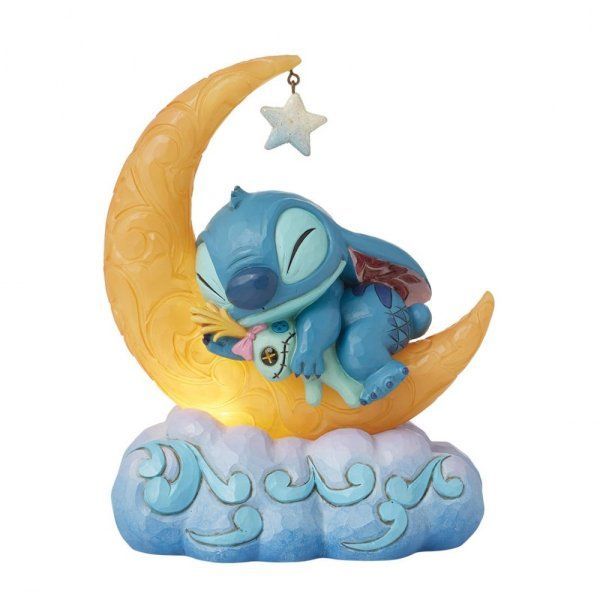 Disney Traditions Stitch & Scrump on Moon "Sweet Dreams"