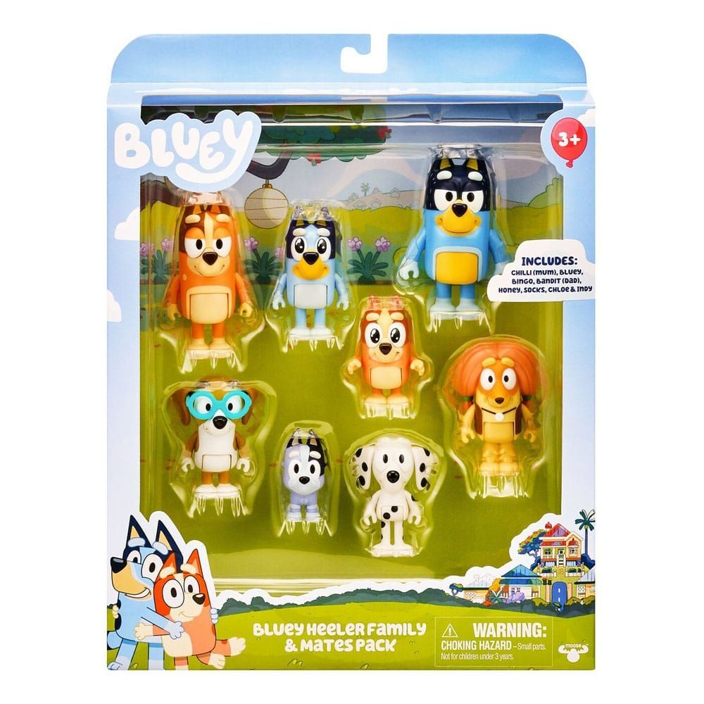 Bluey Actionfiguren 8er-Set
