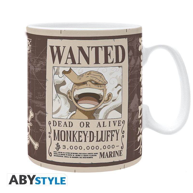 One Piece Tasse Ruffy "Wanted"