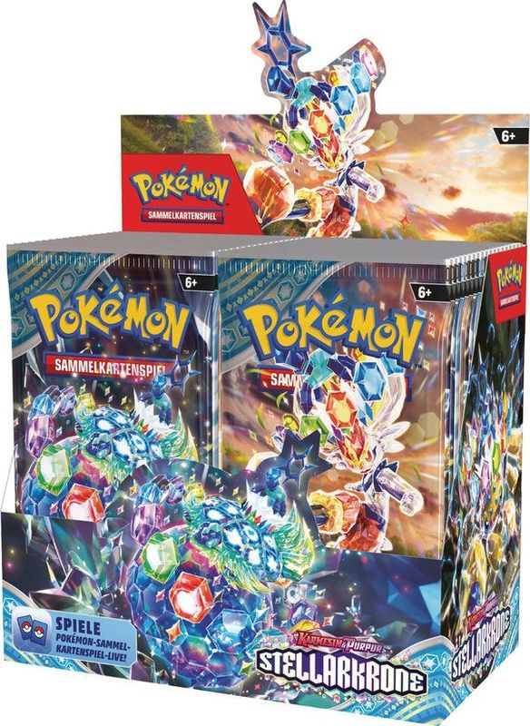 Pokémon Sammelkarten Karmesin & Purpur - Stellarkrone Booster Pack Pokémon Sammelkarten Karmesin & Purpur - Stellarkrone Booster Pack