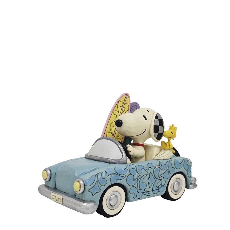 Snoopy & Woodstock fahren Surfen "Sunny drives and surfing waves"