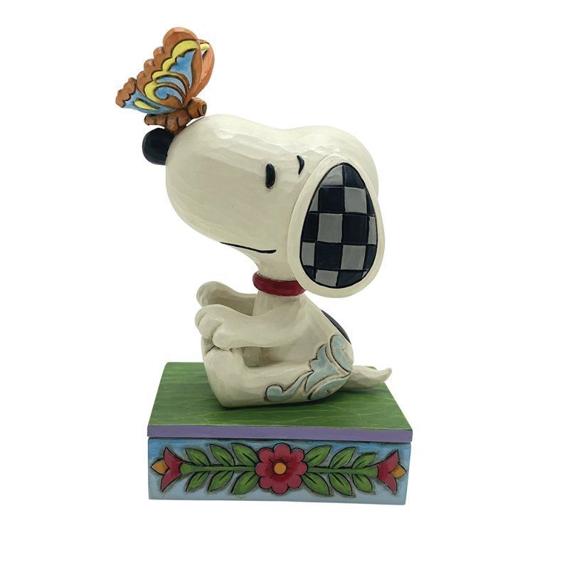 Snoopy mit Schmetterling auf Nase "The perfect landing"