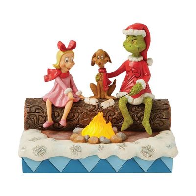 The Grinch roasting Marshmallows