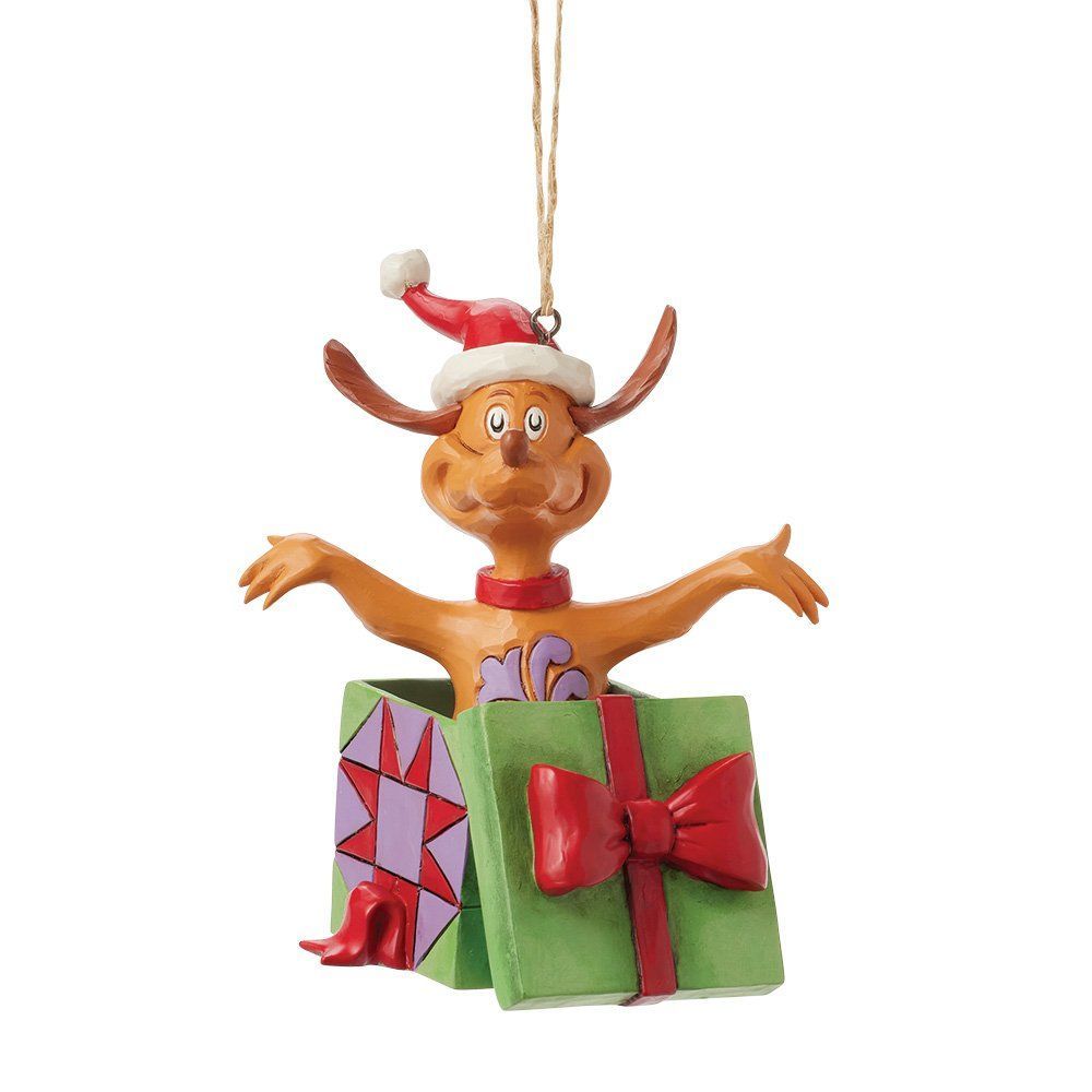 The Grinch hanging ornament  Max in a present