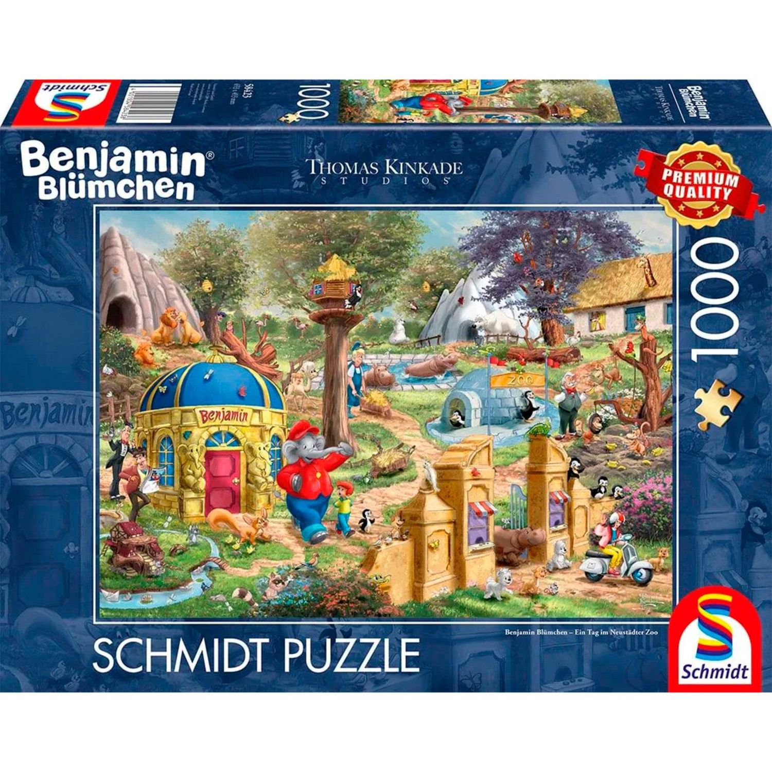 Schmidt Benjamin Blümchen Puzzle 58423 Ein Tag im Neustädter Zoo