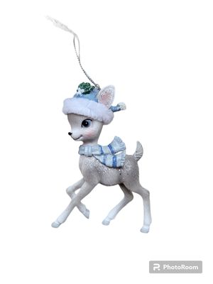 Kurt S. Adler Baumanhänger Rentier mit Mütze