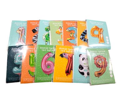 Folienballon - Zahlen Kinder ungefüllt