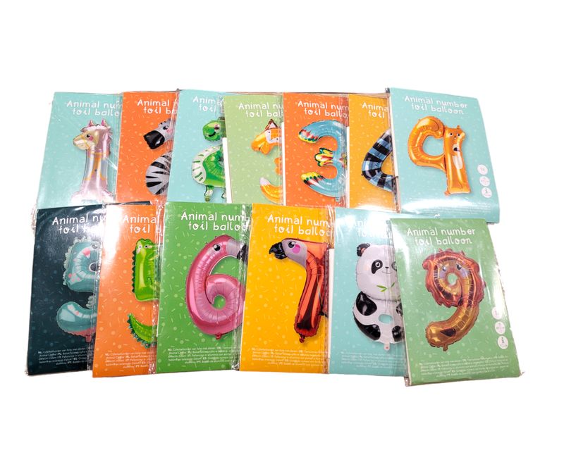 Folienballon - Zahlen Kinder ungefüllt