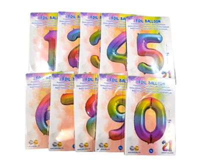 Folienballon - Zahlen ungefüllt