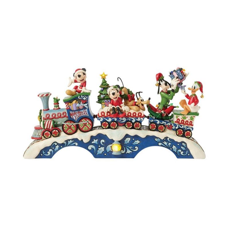 Disney Traditions Mickey & Friends musical Train Disney Traditions Mickey & Friends musical Train "Christmas cheer on track"