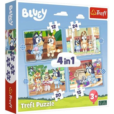 Trefl 4 in 1 Puzzle Bluey Trefl 4 in 1 Puzzle Bluey