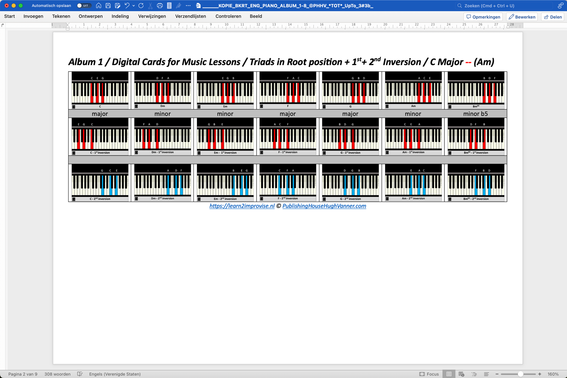 Play Along - 8 Albums with 160+ Digital Blackboard Cards for Piano / Keyboard