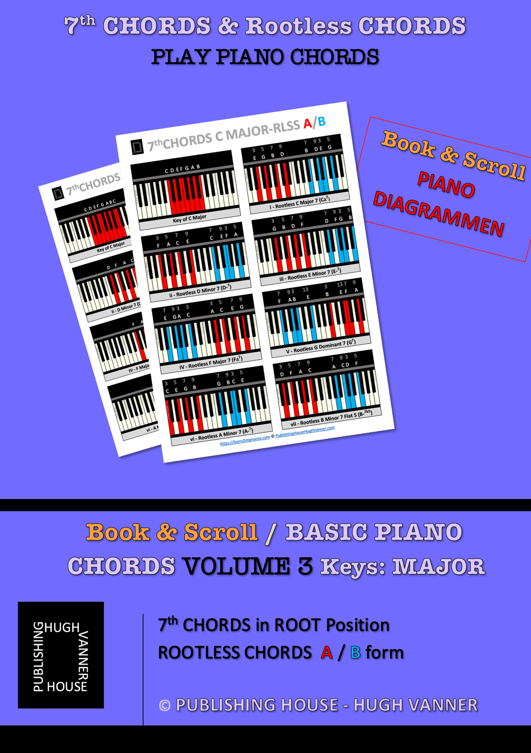 7th CHORDS & Rootless  Voicing / PIANO Vol. 3 Major
