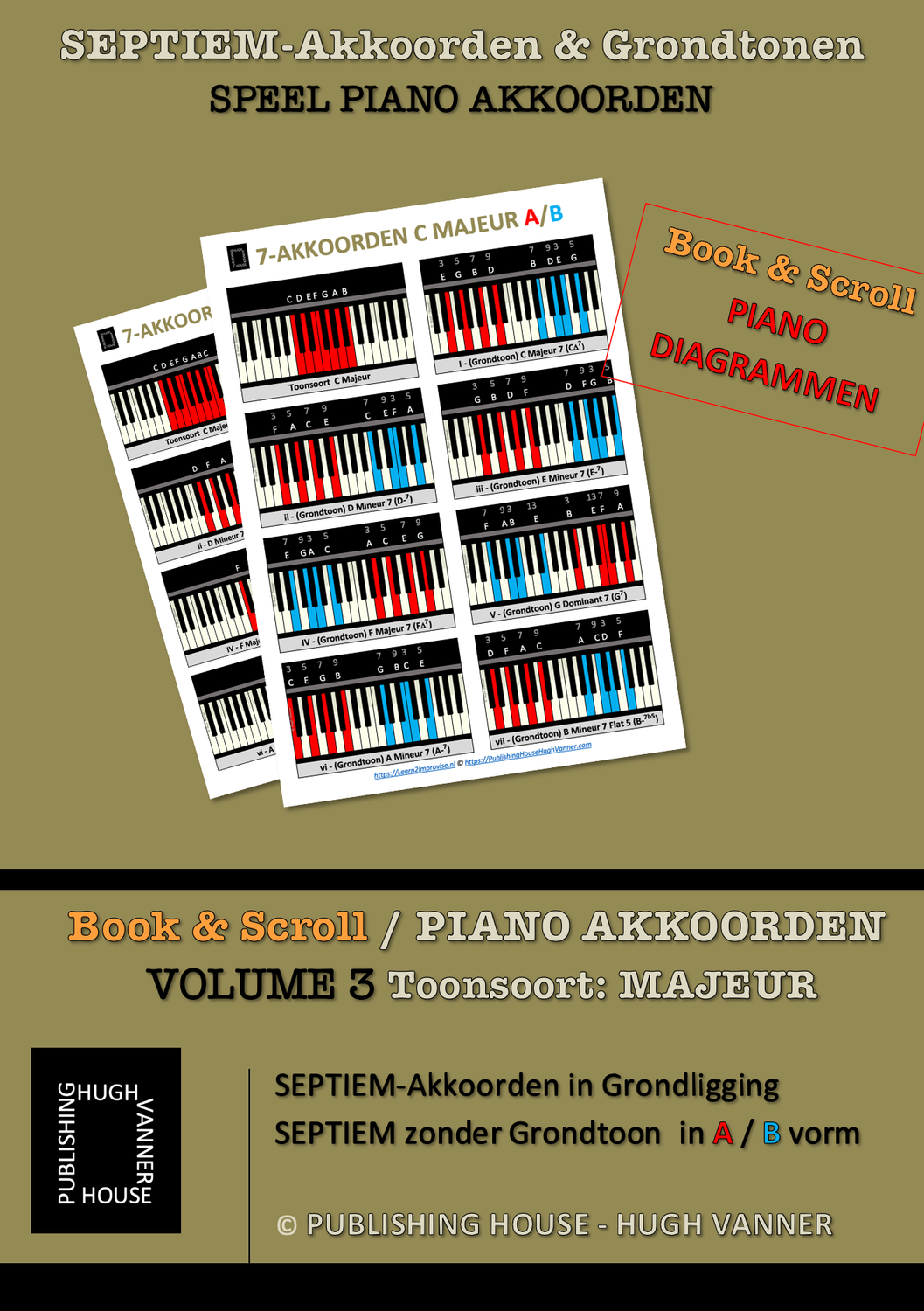 SEPTIEM-Akkoorden met & zonder grondtoon / PIANO Vol.3 Majeur