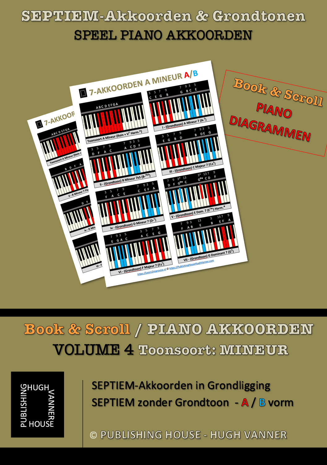 SEPTIEM-Akkoorden met & zonder grondtoon / PIANO Vol.4 Mineur