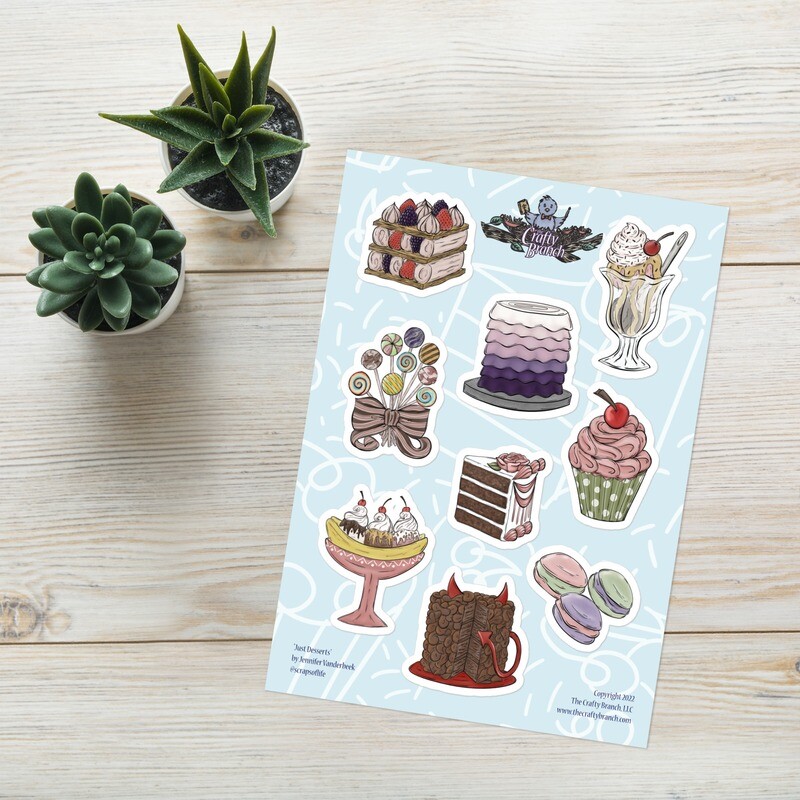 Just Desserts Stickers