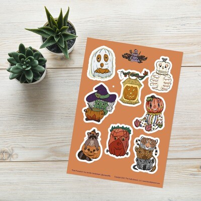 Posh Pumpkins Sticker Sheet