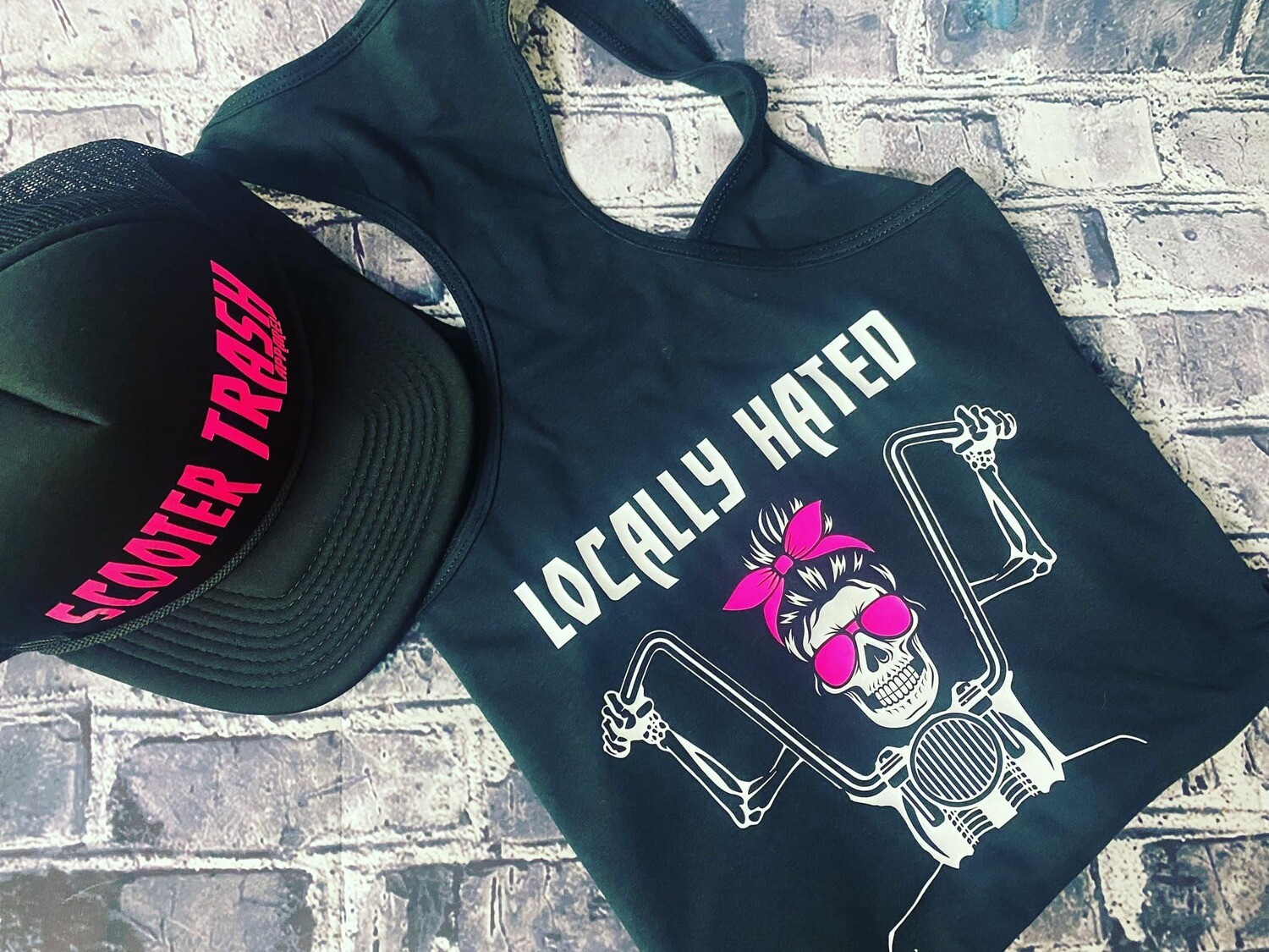 LOCALLY HATED - GIRL SKULL - TANK TOP