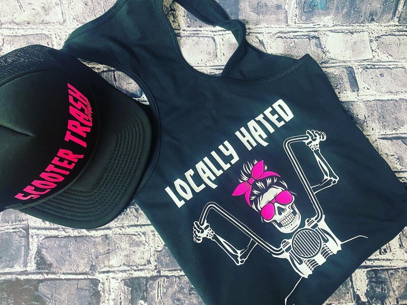 LOCALLY HATED - GIRL SKULL - TANK TOP