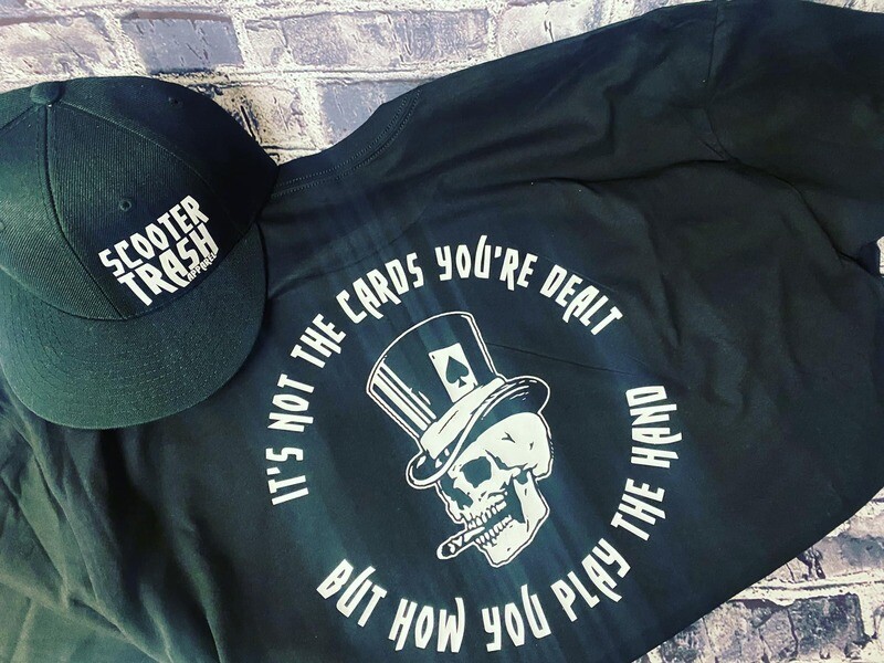 IT&#39;S NOT THE CARDS YOU&#39;RE DEALT BUT HOW YOU PLAY THE HAND - T-SHIRT