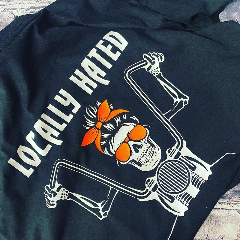 LOCALLY HATED  - GIRL SKULL - T-SHIRT