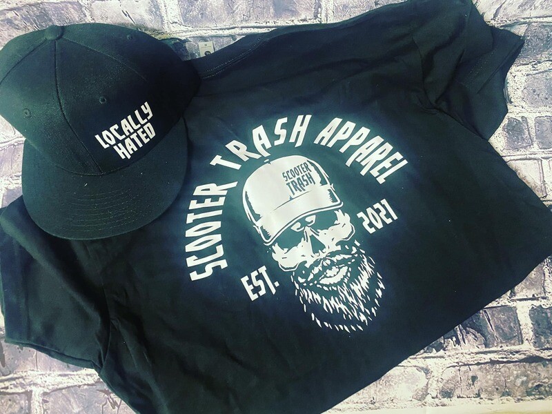 SCOOTER TRASH GUY SKULL LOGO - T-SHIRT