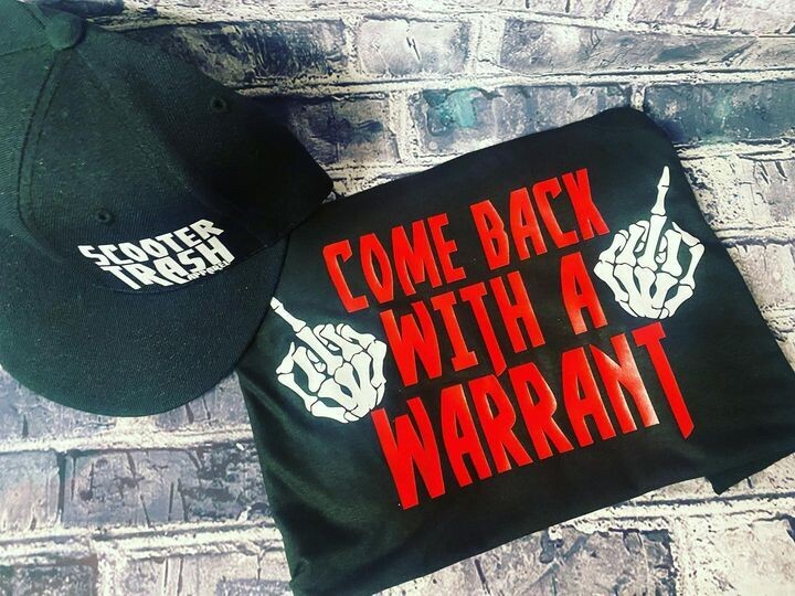 COME BACK WITH A WARRANT - T-SHIRT