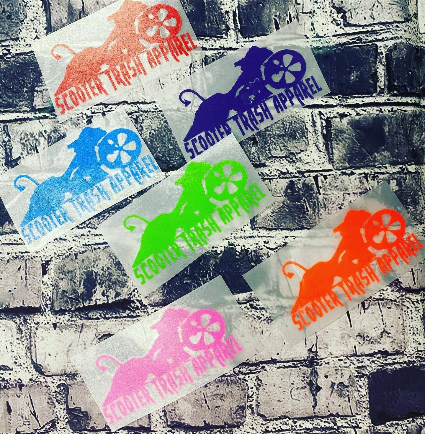 MOTORCYCLE LOGO (SET OF 2 5INCH STICKERS) - STICKERS