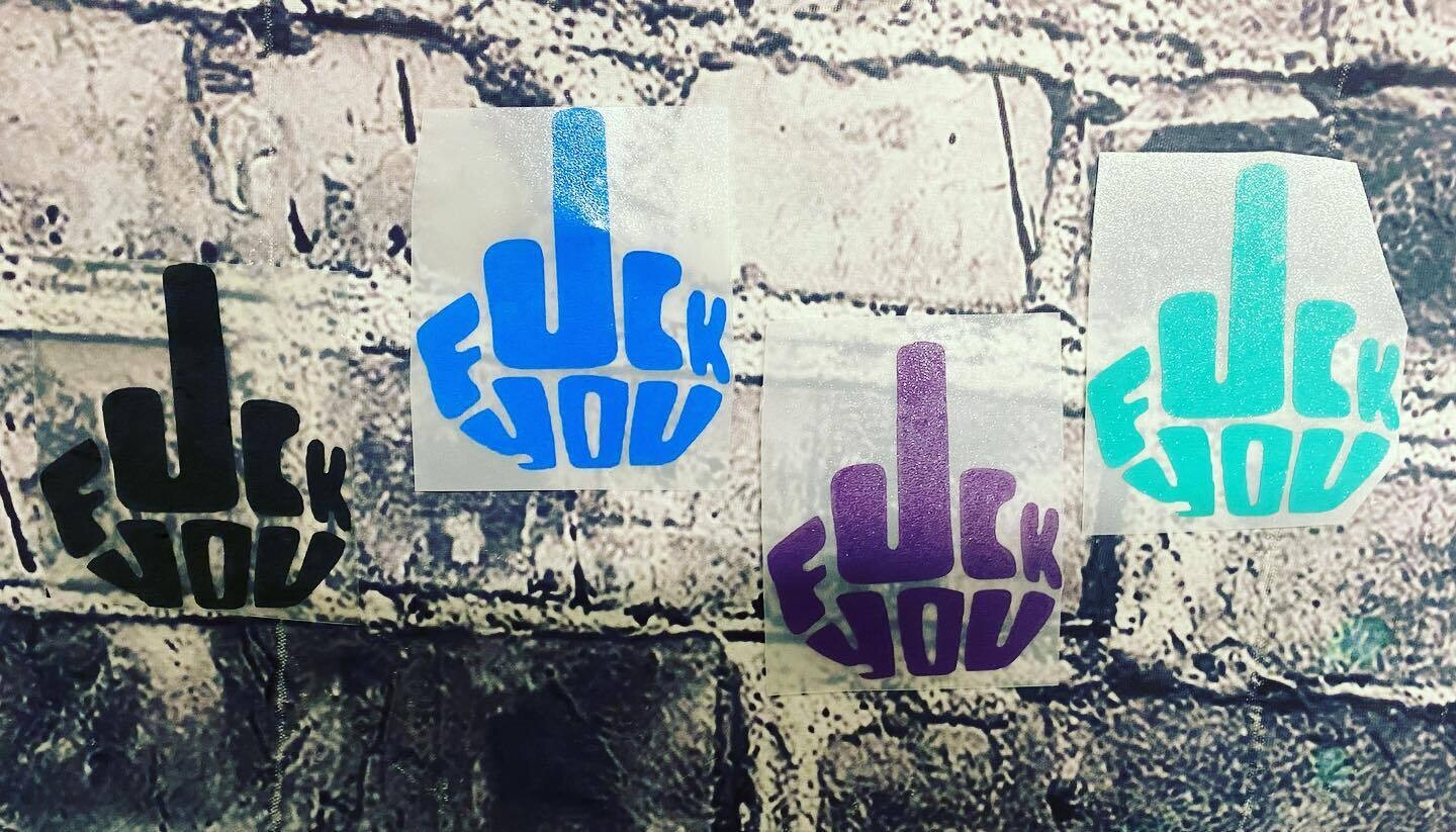 FUCK YOU (3 INCH SET OF 2) - STICKERS