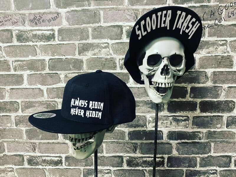 ALWAYS RIDIN NEVER HIDIN - SNAP BACK