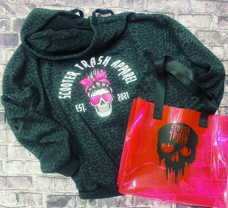 CHEETAH PRINT LOGO - HOODIE