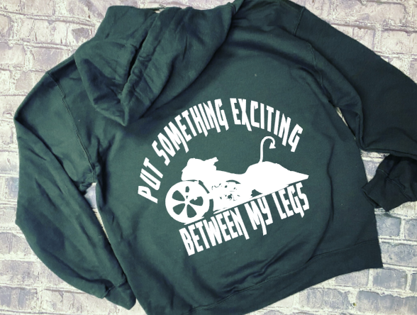 PUR SOMETHING EXCITING BETWEEN MY LEGS - HOODIE
