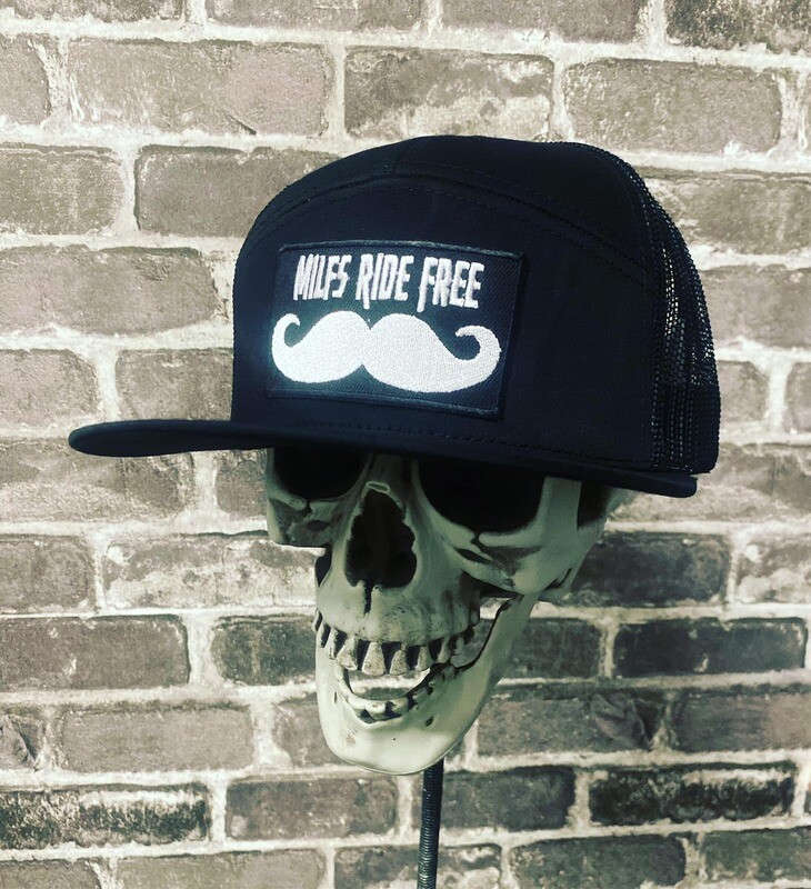 MILFS RIDE FREE - PATCH - SOLID BLACK- SNAP BACK