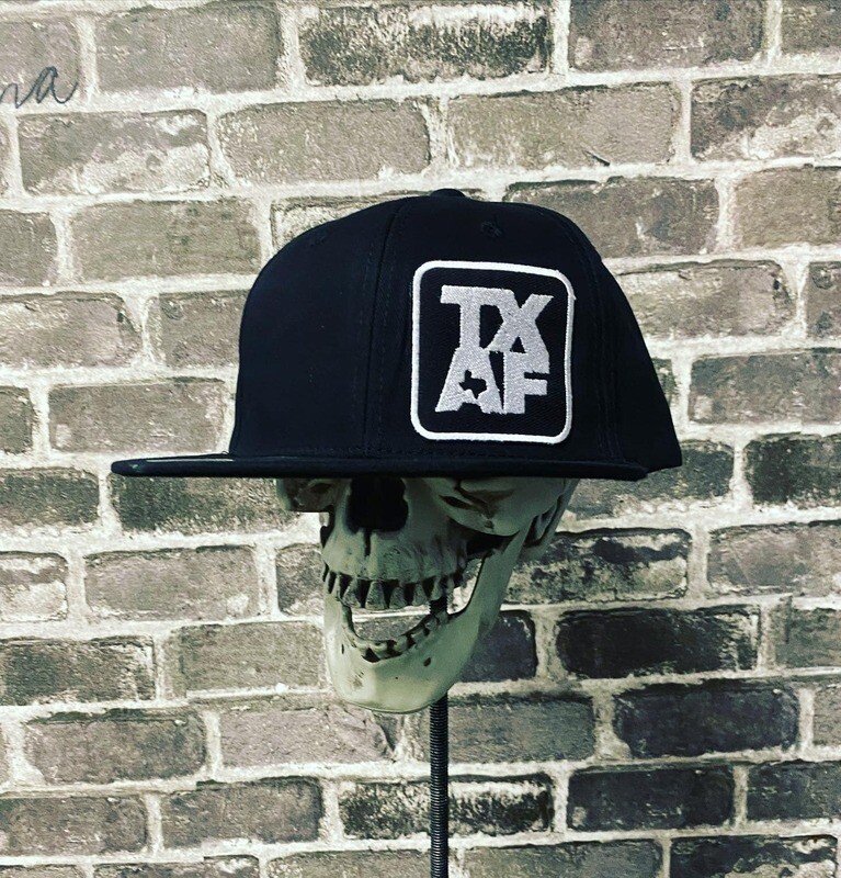 TEXAS AS FUCK -SOLID BLACK PATCH  - SNAP BACK