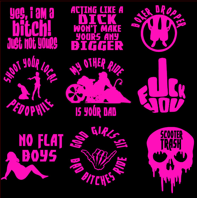 BAD BITCH STICKER PACK - 3INCH STICKERS