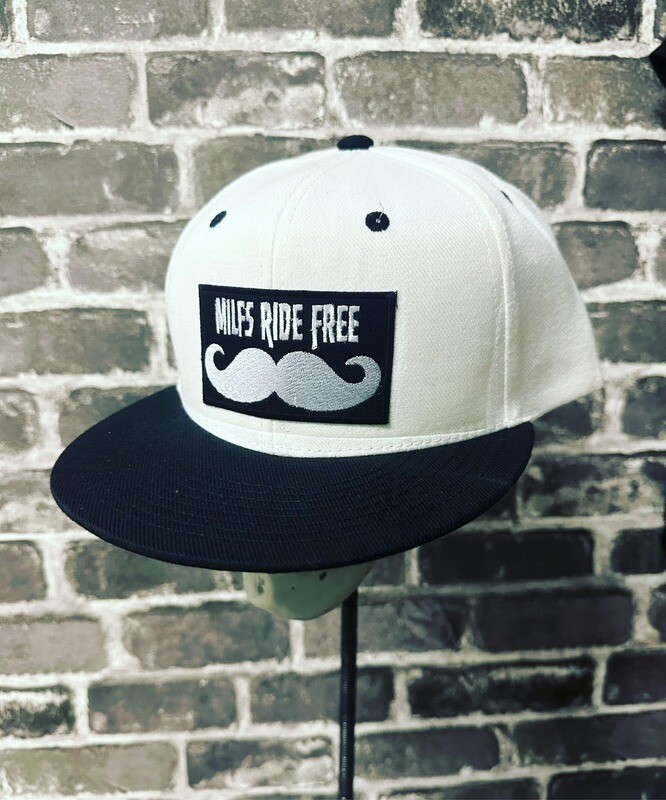MILFS RIDE FREE - PATCH - WHITE WITH BLACK BILL- SNAP BACK