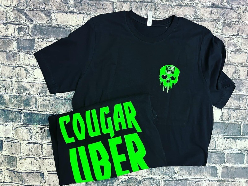 LIME GREEN PRINT - COUGAR UBER - T-SHIRT