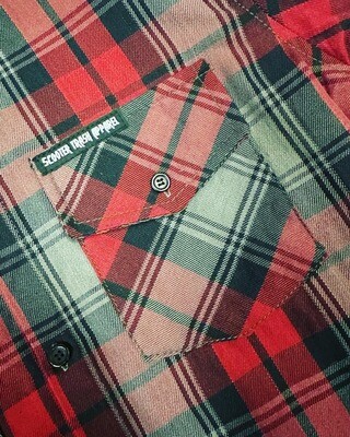 RED / GRAY / BLACK - FLANNEL