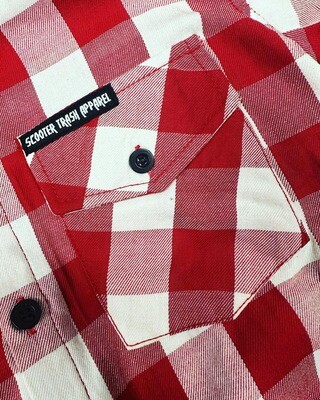 RED &amp; WHITE - FLANNEL