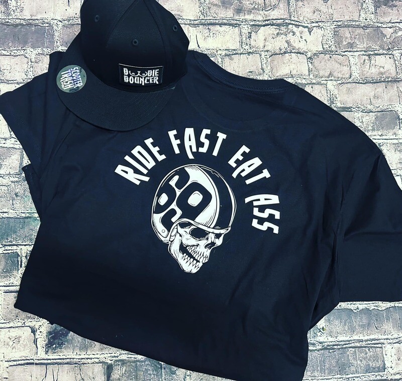RIDE FAST EAT ASS- BOBBIE BOUNCER - HAT AND SHIRT - COMBO