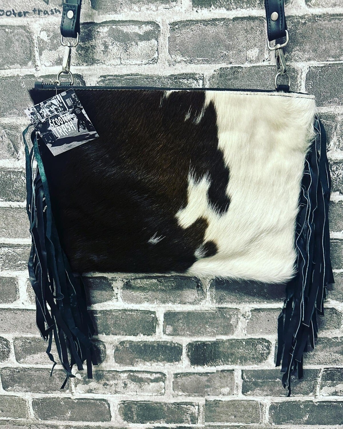 CROSS BODY - COWHIDE - FRINGE BAG - #5