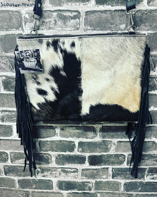 CROSS BODY - COWHIDE - FRINGE BAG - #8
