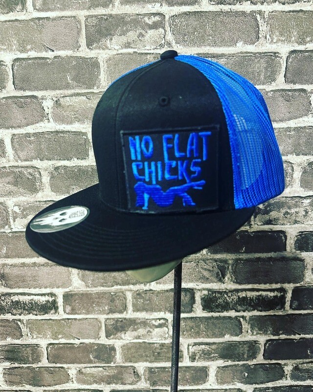 NO FLAT CHICKS- BLUE MESH - PATCH  - SNAP BACK