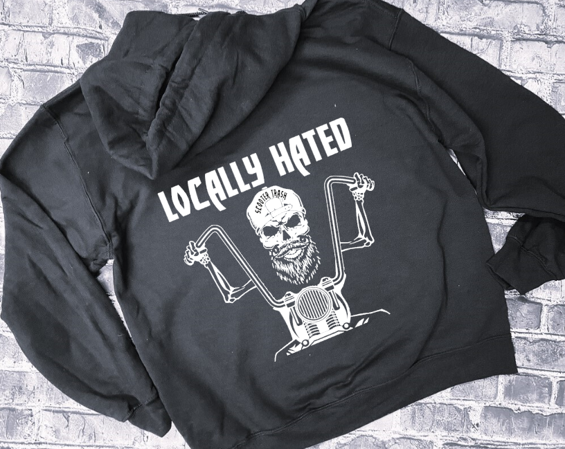 LOCALLY HATED - GUY SKULL - HOODIE