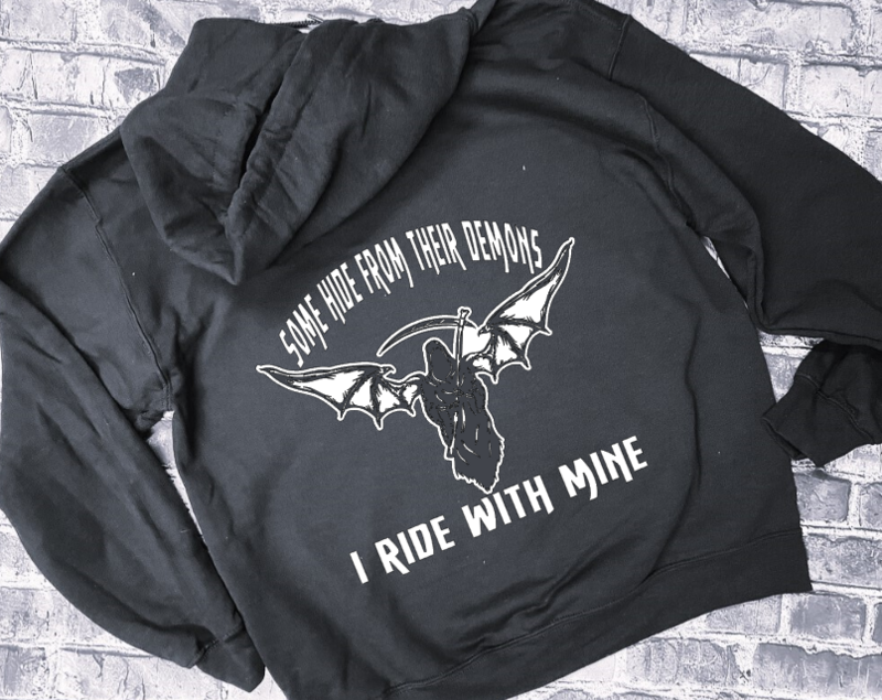 I RIDE WITH MINE - HOODIE