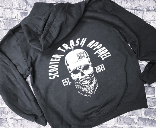 SCOOTER TRASH EST 2021 - GUY SKULL - HOODIE