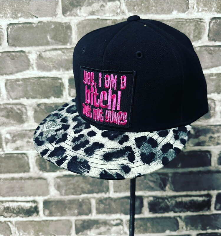 YES I AM A BITCH! JUST NOT YOURS- CHEETAH PRIT BILL - PATCH - SNAP BACK